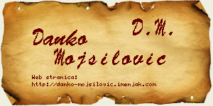 Danko Mojsilović vizit kartica